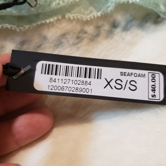 Joe's Jeans Seafoam Lace Bandeau NWT XS/S - Picture 3 of 4